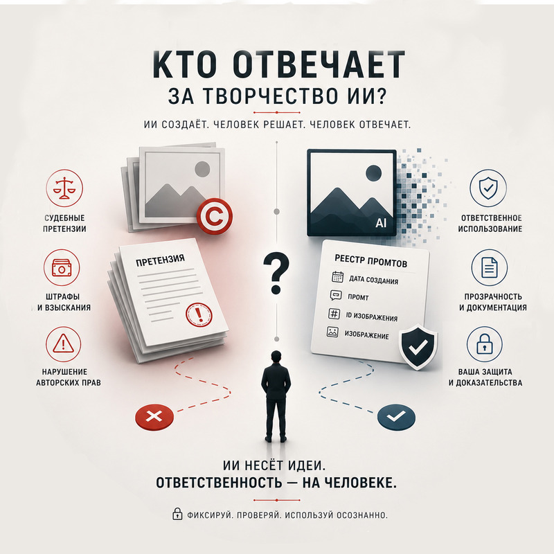 Кто отвечает за творчество ИИ?